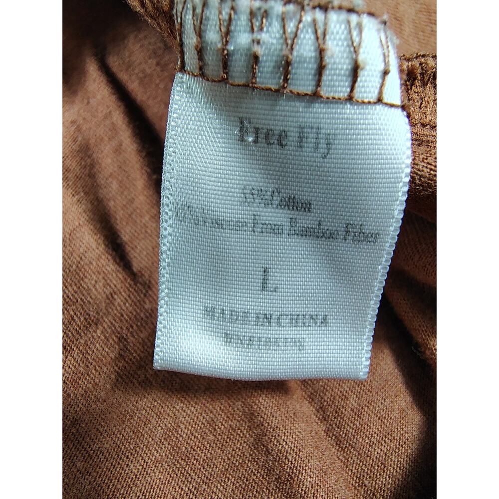 Free Fly Bamboo Flex Henley Shirt Mens L Rust Lightweight Stretch UPF - Picture 9 of 9